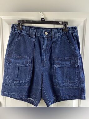 croft & barrow Dark Blue Denim Cargo Shorts